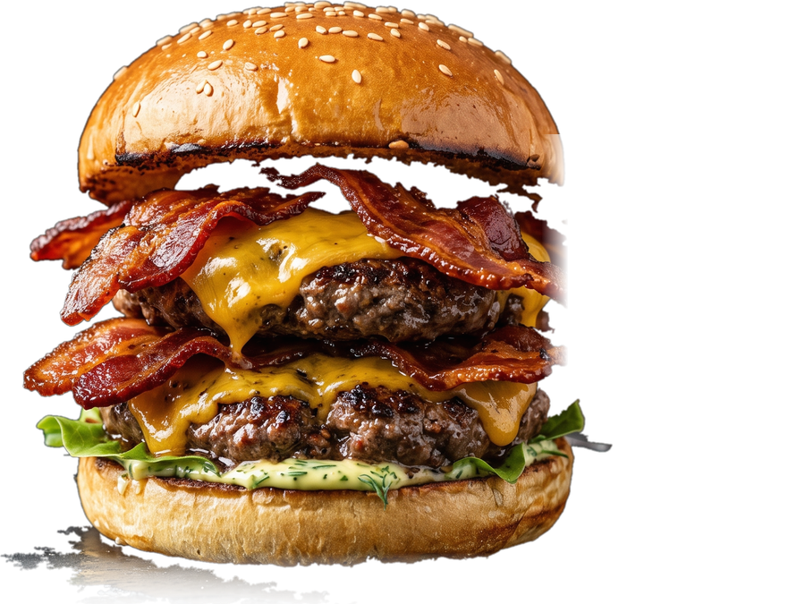 The Regent triple bacon cheeseburger